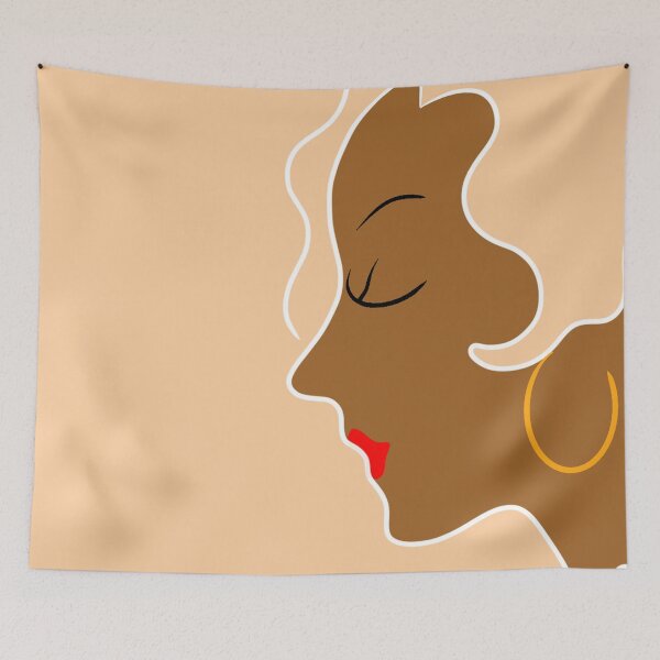 Item preview, Art deco woman profile designed and sold by MelAislingArt.