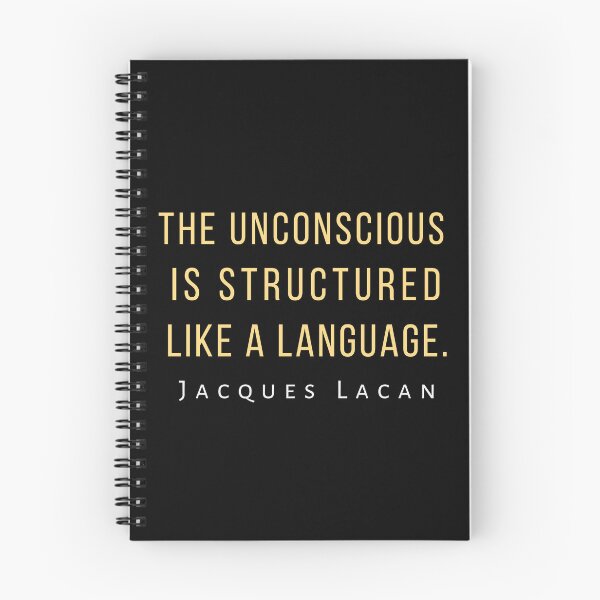 Item preview, Jacques Lacan quote: The unconscious is structured like a language. designed and sold by artbleed.