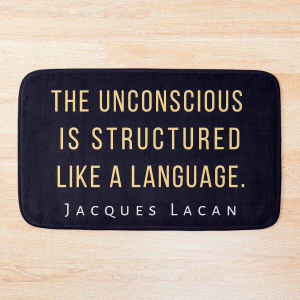 Artikelvorschau, Zitat von Jacques Lacan: Das Unbewusste ist wie eine Sprache strukturiert. entworfen und verkauft von artbleed.