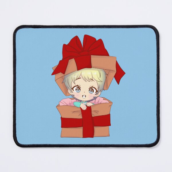 Item preview, Kawaii child with a gift box christmas designed and sold by PinkMocha.