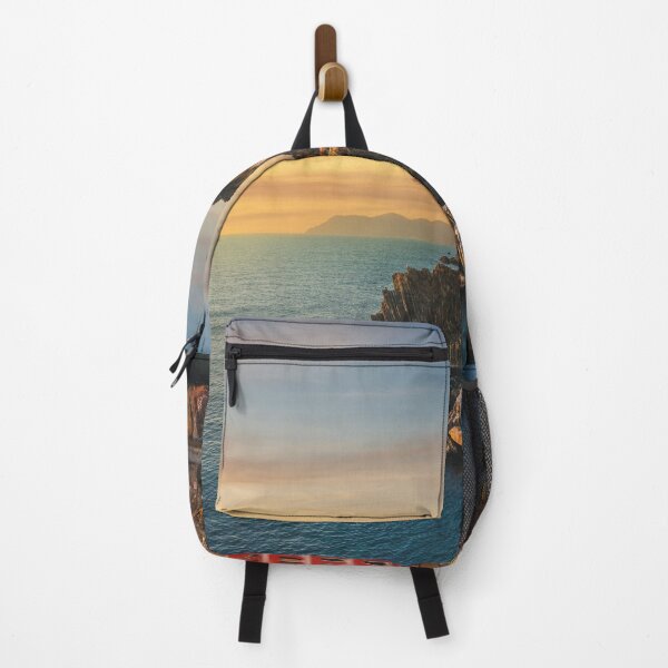 Item preview, Wonderful sunset over Riomaggiore fishing village. Cinque Terre, Italy designed and sold by Stefano Orazzini.