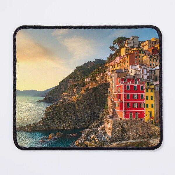 Item preview, Riomaggiore fishing village at sunset. Cinque Terre, Italy designed and sold by Stefano Orazzini.
