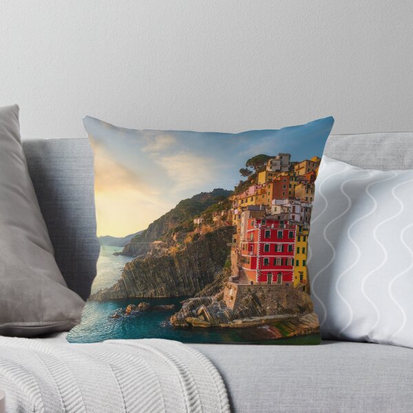 Item preview, Riomaggiore fishing village at sunset. Cinque Terre, Italy designed and sold by Stefano Orazzini.