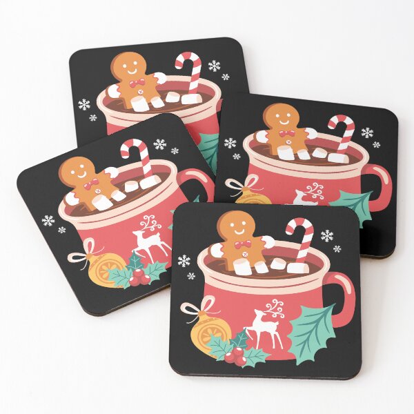 Item preview, CHRISTMAS DELIGHT: GINGERBREAD IN HOT CHOCOLATE - AROMATIC ESCAPE TO WINTER MOOD designed and sold by BorczVisuals.