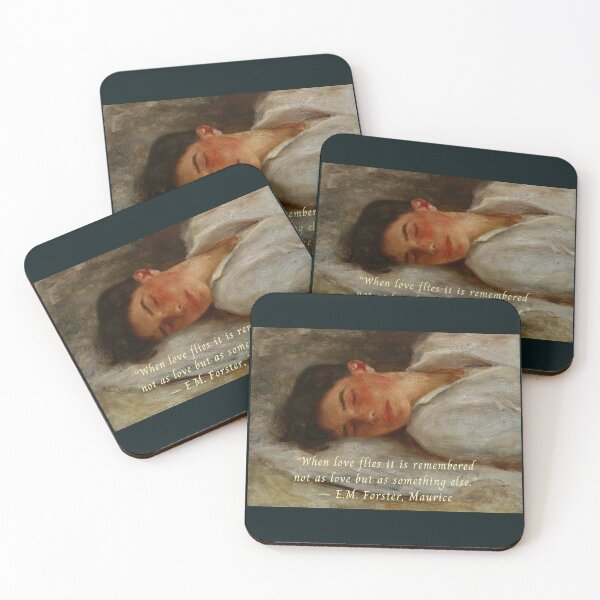 Item preview, E.M. Forster quote: When love flies it is remembered not as love but as something else. designed and sold by artbleed.