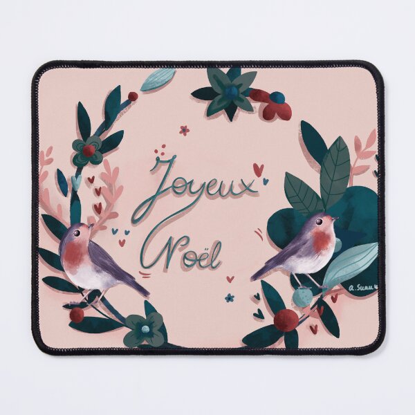 Item preview, Joyeux Noël avec rouge-gorges designed and sold by Audreysuau.