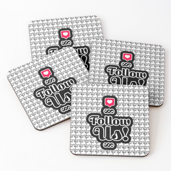 Item preview, Follow Us - Red heart designed and sold by ShabayekShop.
