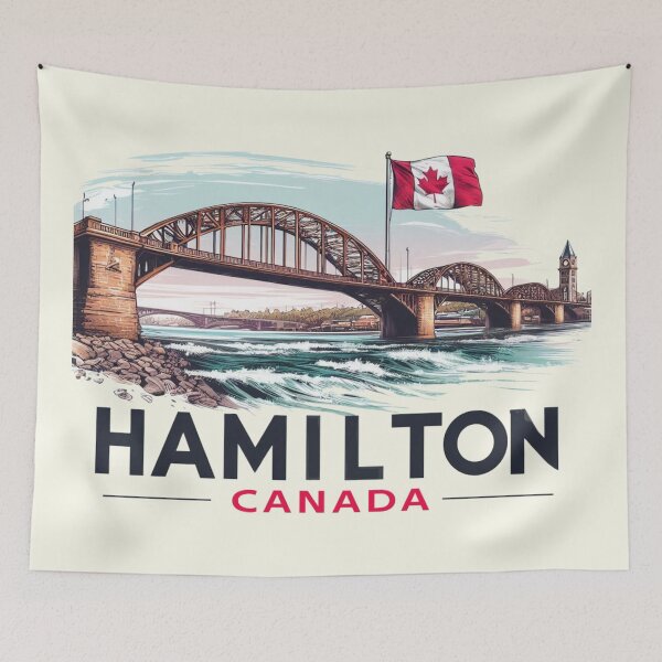 Item preview, Hamilton Ontario Canada Watercolour designed and sold by HowToCanadian.