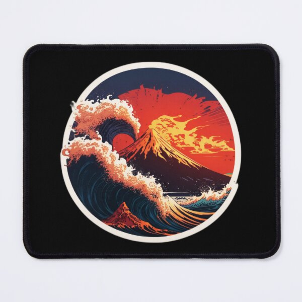 Item preview, Vintage Volcano Eruption and Tsunami in Hawaii designed and sold by NautiChic.