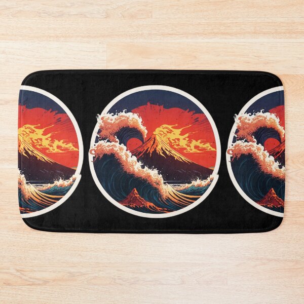 Item preview, Vintage Volcano Eruption and Tsunami in Hawaii designed and sold by NautiChic.