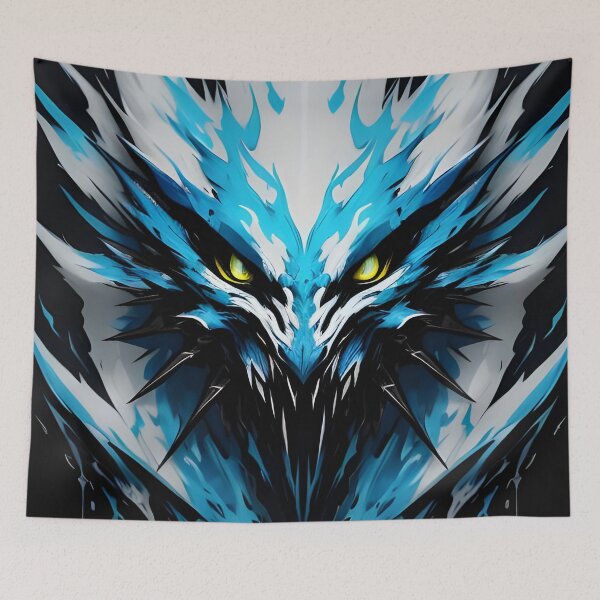 Item preview, abstract angry animal dragon themes art background bird bird of prey black cartoon claw design detailed drawing eye face feather geometric graphic head hunt hunter illustration intense isolated designed and sold by medo306090.