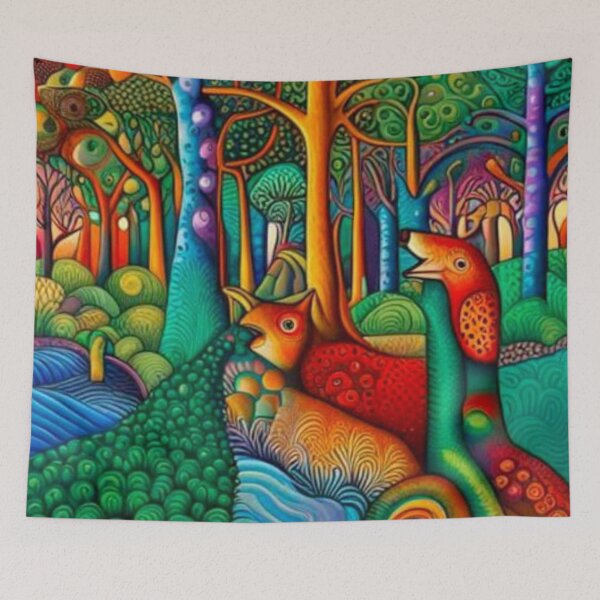 Item preview, Animals at the forest stream designed and sold by George Hutton Hunter.
