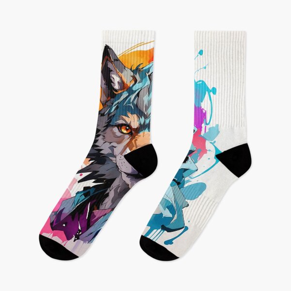 Item preview, wolf painting designed and sold by RAILGUNWII.