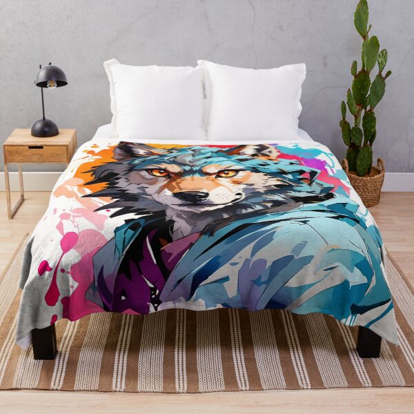 Item preview, wolf painting designed and sold by RAILGUNWII.