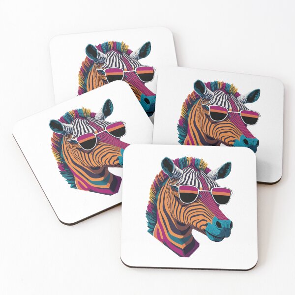 Item preview, Colorful Zebra head designed and sold by MamikonarsRB.