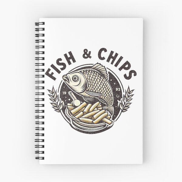 Item preview, Fish n Chips logo designed and sold by PickledjoArt.