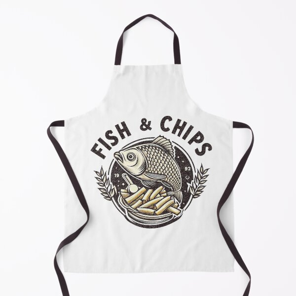Item preview, Fish n Chips logo designed and sold by PickledjoArt.