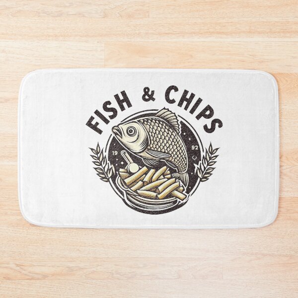 Item preview, Fish n Chips logo designed and sold by PickledjoArt.