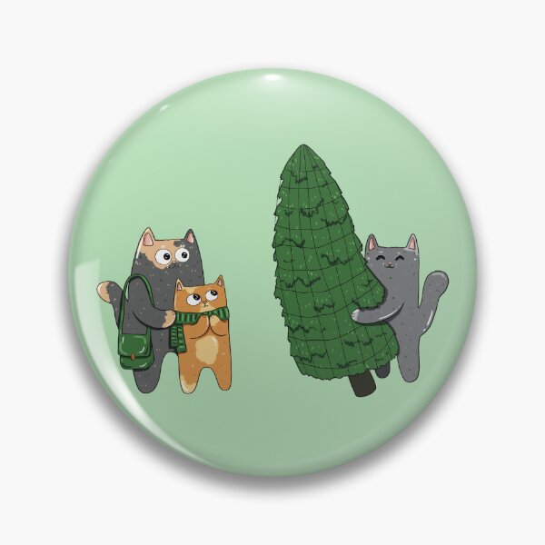 Item preview, Cats Buying A Christmas Tree Print designed and sold by Julia Sol.