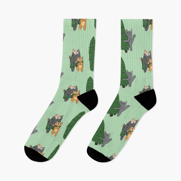 Item preview, Cats Buying A Christmas Tree Print designed and sold by Julia Sol.