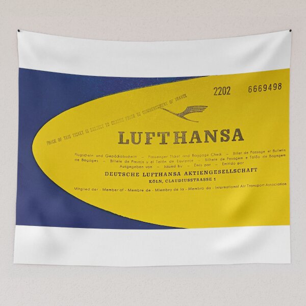Item preview, Old airline tickets from the 60s, retro airline advertising designed and sold by RoyalTarget.