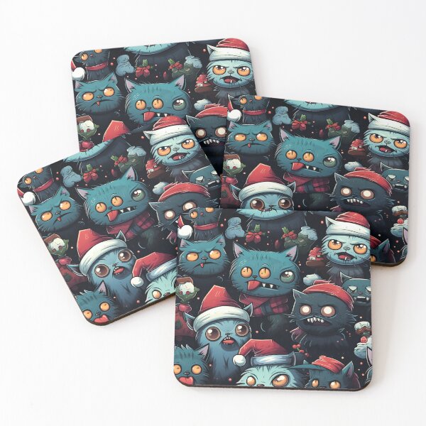 Item preview, Mutated Christmas Zombie Cats pattern designed and sold by Sp3ctrumOfColor.