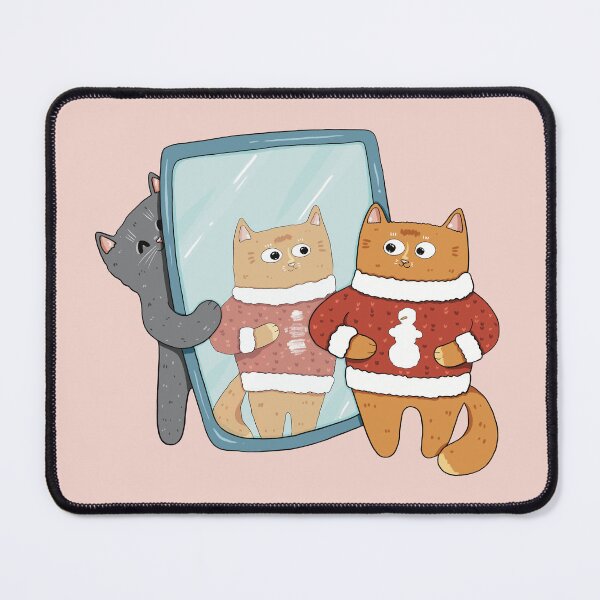Item preview, Christmas Sweater Buying Kitty Print designed and sold by Julia Sol.