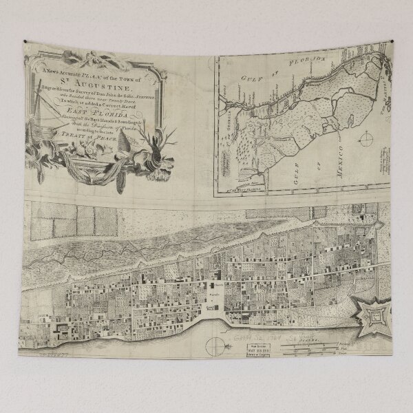 Item preview, Vintage Map of St. Augustine FL (1764) designed and sold by BravuraMedia.