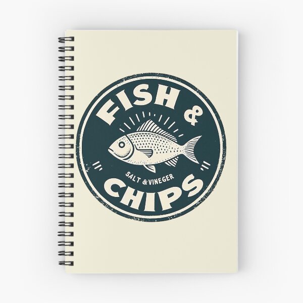 Item preview, Fish n Chips logo designed and sold by PickledjoArt.