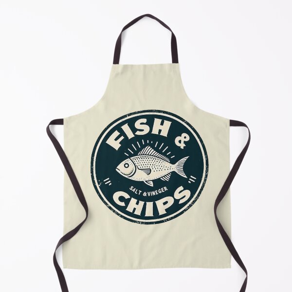 Item preview, Fish n Chips logo designed and sold by PickledjoArt.