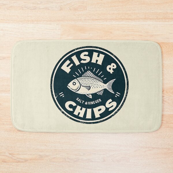 Item preview, Fish n Chips logo designed and sold by PickledjoArt.