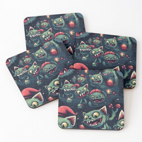 Item preview, Christmas Zombie Cats pattern designed and sold by Sp3ctrumOfColor.