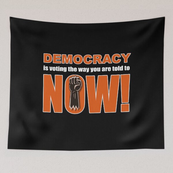 Item preview, Democracy is voting the you are told to now! designed and sold by AychtuoImages.