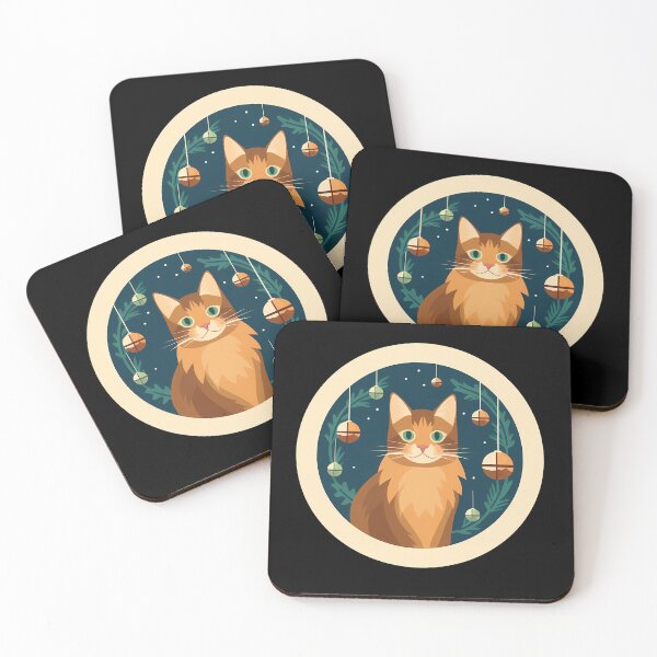 Item preview, Somali Cat Xmas Ornament, Love Cats designed and sold by Logiamerch.