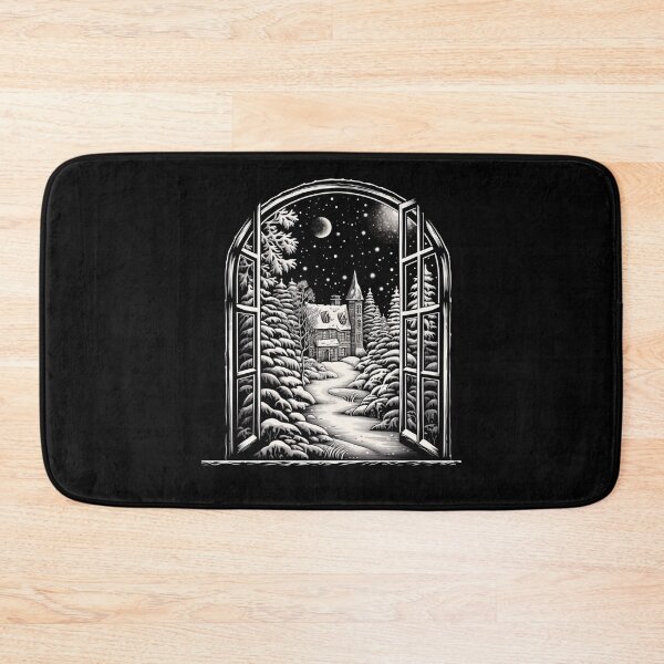 Item preview, Winter Night Scene Window Pictures for Chalk Marker  designed and sold by AnnaMDesign.