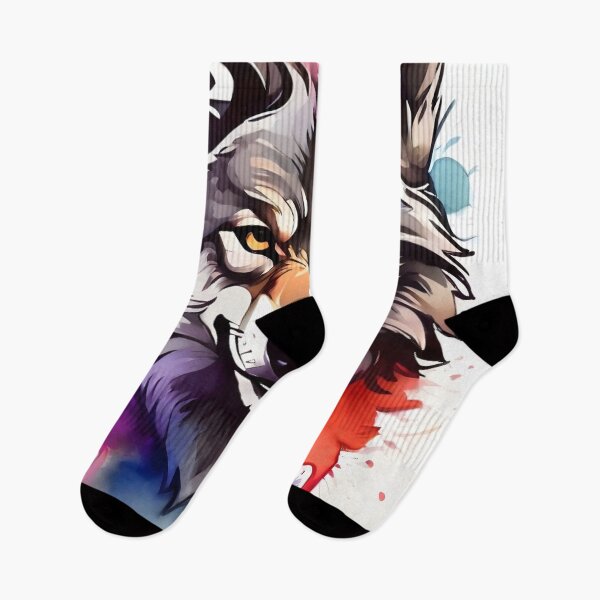 Item preview, strong colorful wolf logo designed and sold by RAILGUNWII.