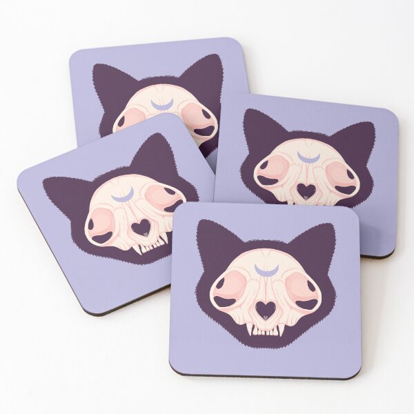 Item preview, Creepy Cute Cat Skull // Pastel Goth Skull designed and sold by Wendy-Stephens.