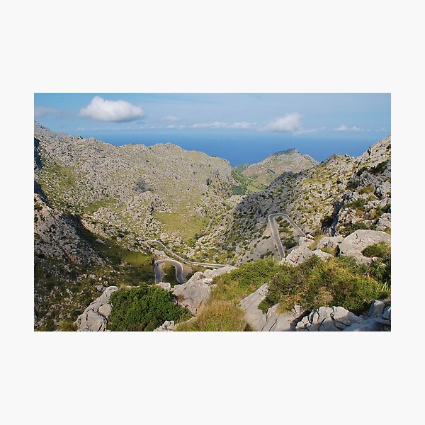 Sa Calobra road on Majorca Photographic Print