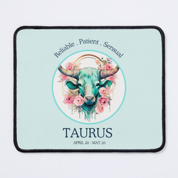 Item preview,  Taurus Libra zodiac- Horescope/SunSign Theme  on blue back ground designed and sold by CosmicNook1.