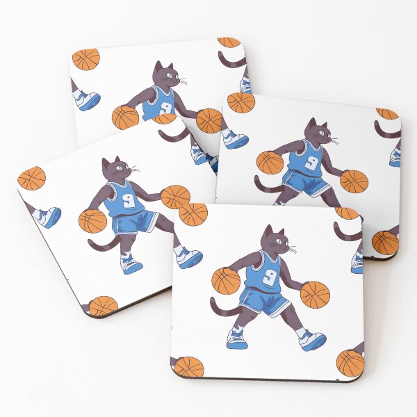 Item preview, Black Cat Playing Basketball designed and sold by Millusti.