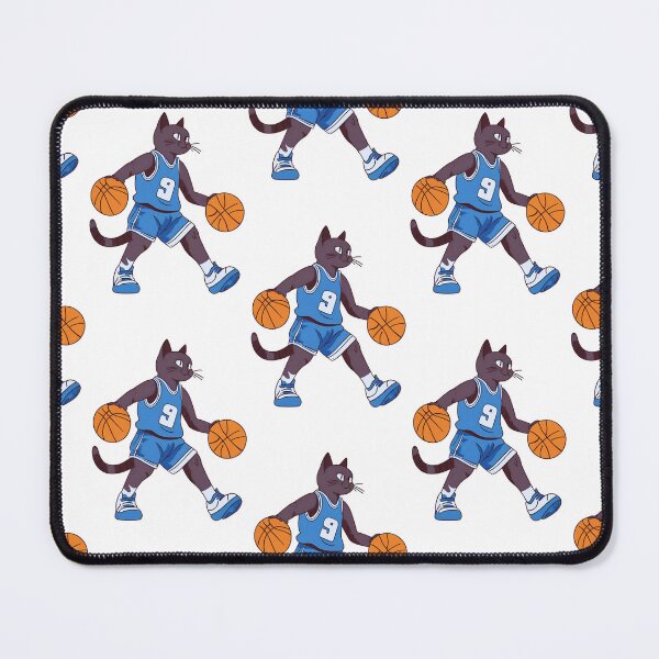 Item preview, Black Cat Playing Basketball designed and sold by Millusti.