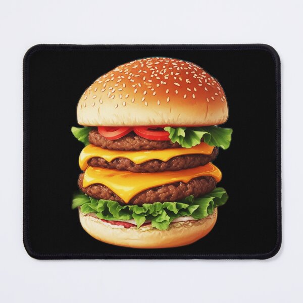 Item preview, Tasty Triple Cheeseburger for Foodies designed and sold by Ridiculam Toga.