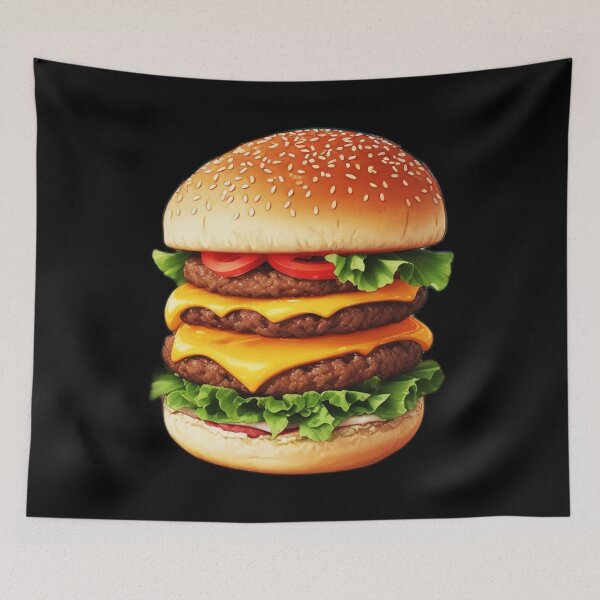Item preview, Tasty Triple Cheeseburger for Foodies designed and sold by Ridiculam Toga.
