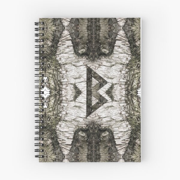 Item preview, Berkana Celtic Rune on Birch Bark designed and sold by k9printart.