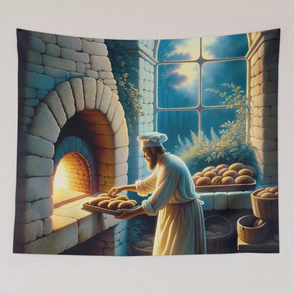 Item preview, Moonlit Baker in the Quiet of the Night designed and sold by PictorialWhimsy.
