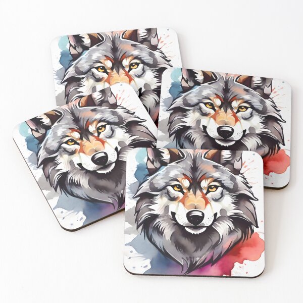 Item preview, High quality wolf painting designed and sold by RAILGUNWII.
