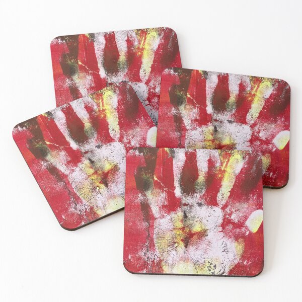 Item preview, Hands Up Mixed Media Monoprint designed and sold by vallisrowe.