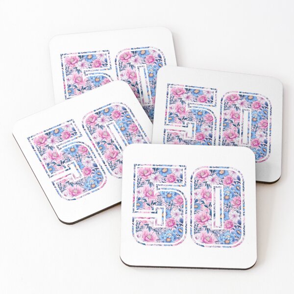 Item preview, 50th Birthday, floral number 50, woman’s designed and sold by iclipart.