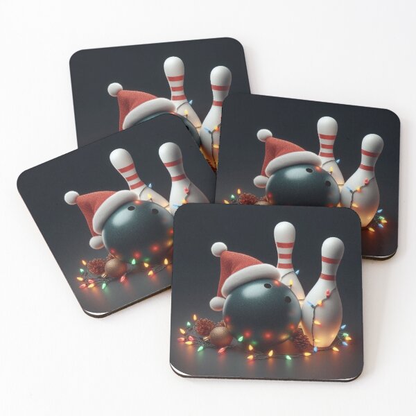 Item preview, Festive Bowling Ball and Santa Cone Spectacle designed and sold by HeadTurningArt.