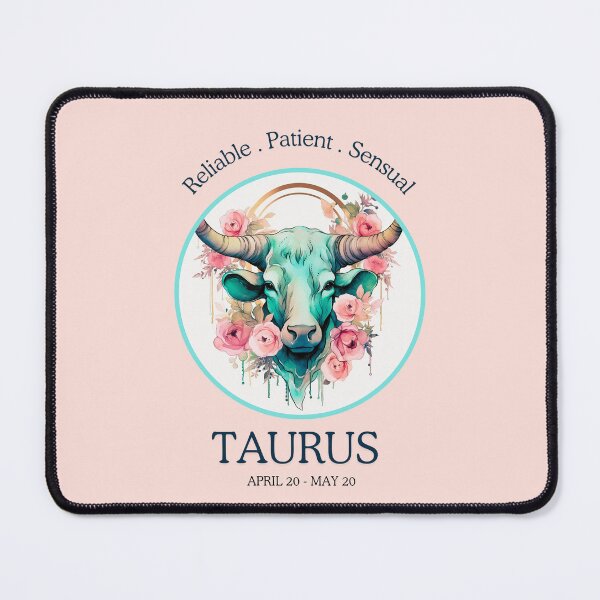 Item preview, Taurus zodiac- Horescope/SunSign Theme on pink back ground designed and sold by CosmicNook1.